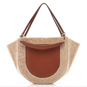 Wandler Mia Shearling Tote